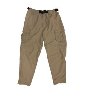 REI Convertible Pants Mens Tan Zip off Hiking Outdoor Cargo Adjustable Size 32 M
